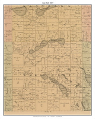 Lake Belt, Martin Co. Minnesota 1887 Old Town Map Custom Print - Martin Co.