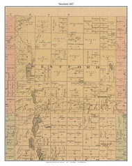 Westford, Martin Co. Minnesota 1887 Old Town Map Custom Print - Martin Co.