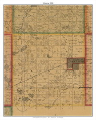 Glencoe, McLeod Co. Minnesota 1880 Old Town Map Custom Print - McLeod Co.