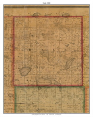 Hale, McLeod Co. Minnesota 1880 Old Town Map Custom Print - McLeod Co.