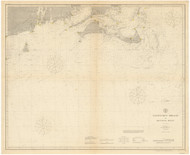 Nantucket Shoals to Montauk Point 1910 Nautical Map unknown sc Reprint BA 51