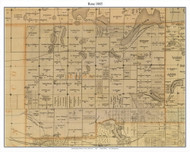 Rose - Lake Como, Ramsey Co. Minnesota 1885 Old Town Map Custom Print - Ramsey Co.