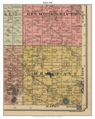 Belfast - Lime Creek, Murray Co. Minnesota 1898 Old Town Map Custom Print - Murray Co.