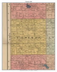 Cameron , Murray Co. Minnesota 1898 Old Town Map Custom Print - Murray Co.