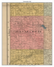 Chanarambie - Lake Wilson, Murray Co. Minnesota 1898 Old Town Map Custom Print - Murray Co.