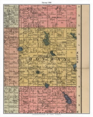 Dovray, Murray Co. Minnesota 1898 Old Town Map Custom Print - Murray Co.