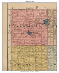 Ellsborough - Currant Lake, Murray Co. Minnesota 1898 Old Town Map Custom Print - Murray Co.