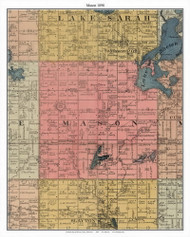 Mason, Murray Co. Minnesota 1898 Old Town Map Custom Print - Murray Co.