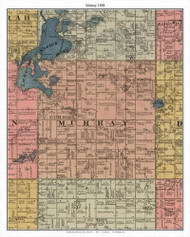 Murray - Currie, Murray Co. Minnesota 1898 Old Town Map Custom Print - Murray Co.