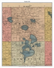 Skandia, Murray Co. Minnesota 1898 Old Town Map Custom Print - Murray Co.