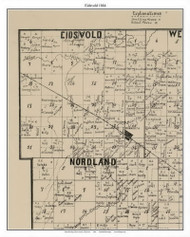 Eidsvold, Lyon Co. Minnesota 1884 Old Town Map Custom Print - Lyon Co.