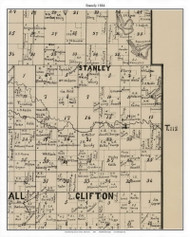 Stanley, Lyon Co. Minnesota 1884 Old Town Map Custom Print - Lyon Co.