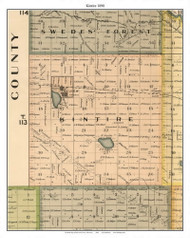 Kintire, Redwood Co. Minnesota 1898 Old Town Map Custom Print - Redwood Co.