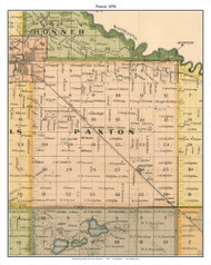 Paxton, Redwood Co. Minnesota 1898 Old Town Map Custom Print - Redwood Co.