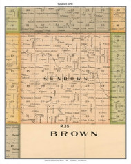 Sundown, Redwood Co. Minnesota 1898 Old Town Map Custom Print - Redwood Co.