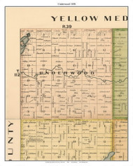 Underwood, Redwood Co. Minnesota 1898 Old Town Map Custom Print - Redwood Co.