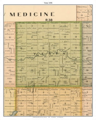 Vesta, Redwood Co. Minnesota 1898 Old Town Map Custom Print - Redwood Co.