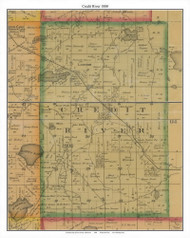 Credit River, Scott Co. Minnesota 1880 Old Town Map Custom Print - Scott Co.
