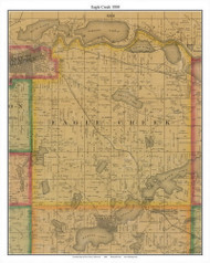 Eagle Creek, Scott Co. Minnesota 1880 Old Town Map Custom Print - Scott Co.