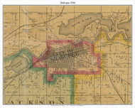 Shakopee, Scott Co. Minnesota 1880 Old Town Map Custom Print - Scott Co.