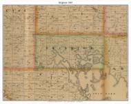 Brighton, Nicollet Co. Minnesota 1885 Old Town Map Custom Print - Nicollet Co.