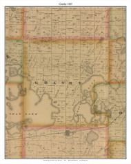 Granby, Nicollet Co. Minnesota 1885 Old Town Map Custom Print - Nicollet Co.