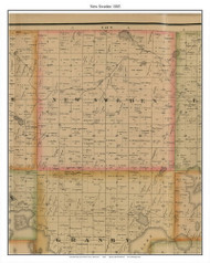 New Sweden, Nicollet Co. Minnesota 1885 Old Town Map Custom Print - Nicollet Co.