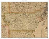 Oshawa, Nicollet Co. Minnesota 1885 Old Town Map Custom Print - Nicollet Co.