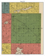 Bangor, Pope Co. Minnesota 1901 Old Town Map Custom Print - Pope Co.
