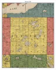 Barsness, Pope Co. Minnesota 1901 Old Town Map Custom Print - Pope Co.