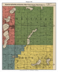Westport, Pope Co. Minnesota 1901 Old Town Map Custom Print - Pope Co.