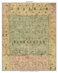 Marysville, Wright Co. Minnesota 1901 Old Town Map Custom Print - Wright Co.