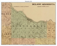Monticello, Wright Co. Minnesota 1901 Old Town Map Custom Print - Wright Co.