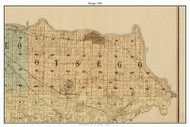 Otsego, Wright Co. Minnesota 1901 Old Town Map Custom Print - Wright Co.