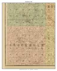 Stockholm, Wright Co. Minnesota 1901 Old Town Map Custom Print - Wright Co.