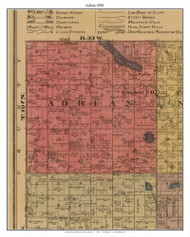 Adrian, Watonwan Co. Minnesota 1898 Old Town Map Custom Print - Watonwan Co.