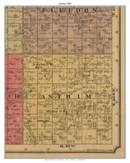 Antrim, Watonwan Co. Minnesota 1898 Old Town Map Custom Print - Watonwan Co.