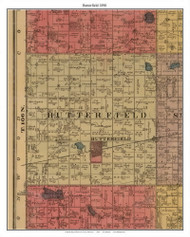 Butterfield, Watonwan Co. Minnesota 1898 Old Town Map Custom Print - Watonwan Co.