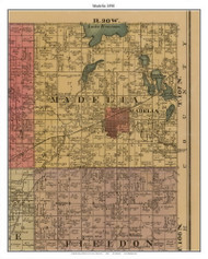 Madelia, Watonwan Co. Minnesota 1898 Old Town Map Custom Print - Watonwan Co.