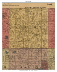 Nelson, Watonwan Co. Minnesota 1898 Old Town Map Custom Print - Watonwan Co.