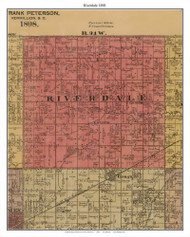 Riverdale, Watonwan Co. Minnesota 1898 Old Town Map Custom Print - Watonwan Co.