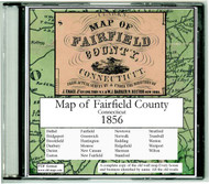 Clark's Map of Fairfield County, Connecticut, 1856, CDROM Old Map