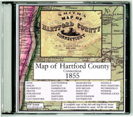 Smith's Map of Hartford County,  Connecticut, 1855, CDROM Old Map