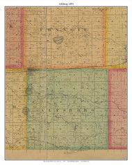 Alfsborg - Winthrop, Sibley Co. Minnesota 1893 Old Town Map Custom Print - Sibley Co.