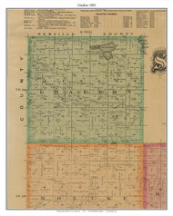 Grafton , Sibley Co. Minnesota 1893 Old Town Map Custom Print - Sibley Co.