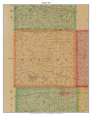 Moltke, Sibley Co. Minnesota 1893 Old Town Map Custom Print - Sibley Co.