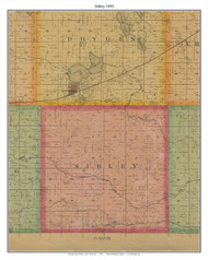 Sibley, Sibley Co. Minnesota 1893 Old Town Map Custom Print - Sibley Co.