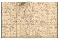 Clinton Falls, Steele Co. Minnesota 1879 Old Town Map Custom Print - Steele Co.