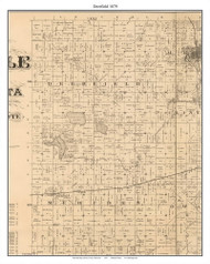Deerfield, Steele Co. Minnesota 1879 Old Town Map Custom Print - Steele Co.