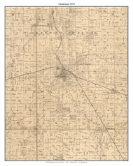 Owatonna, Steele Co. Minnesota 1879 Old Town Map Custom Print - Steele Co.